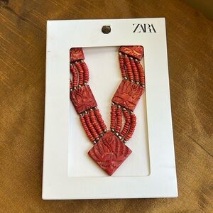 Host Pick ZARA Beautiful Boho lightweight Wooden & Bead Necklace🔥🔥🔥
